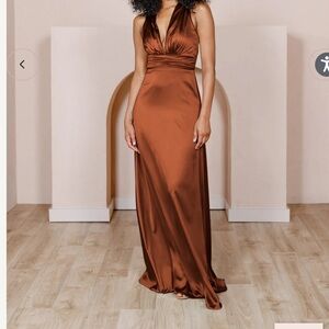 Revelry - Rust Color 271 Bridesmaid/Formal Gown (sz10).